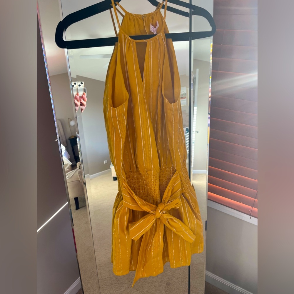 Never worn Parker marigold dress